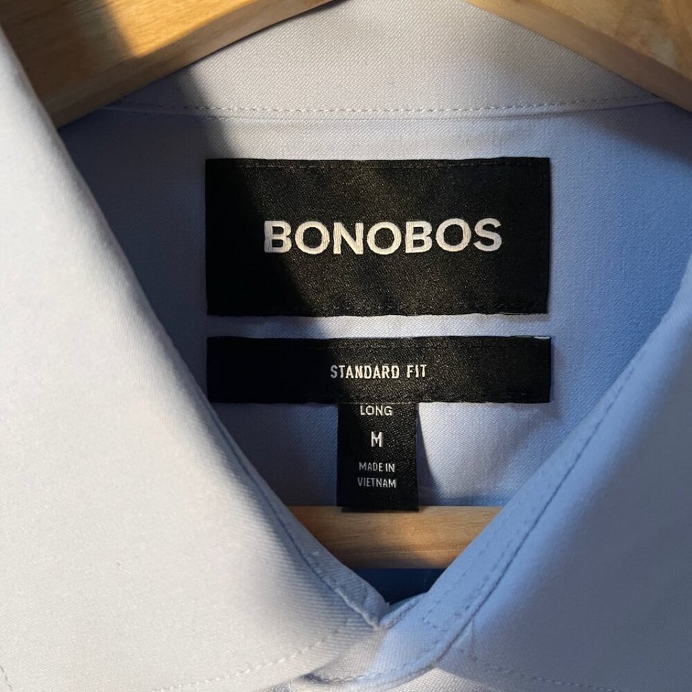 Bonobos Light Blue Tech Button Down - Medium Tall - image 3